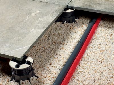 Pedestals, external 20mm thick tiles